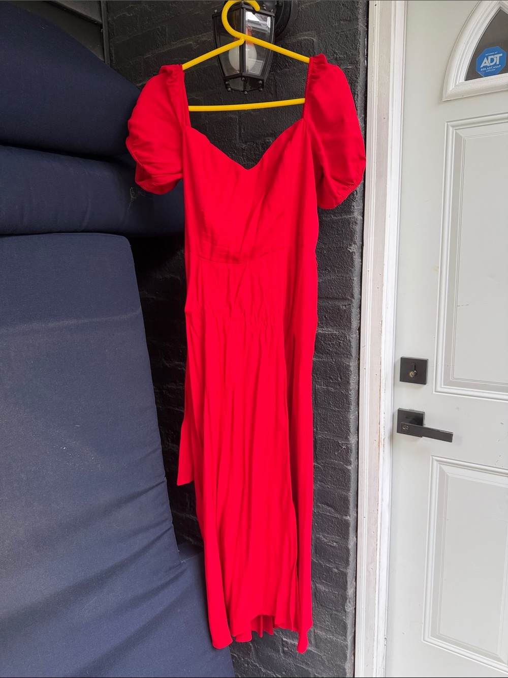 Red Reformation Lacey Midi Dress size 10